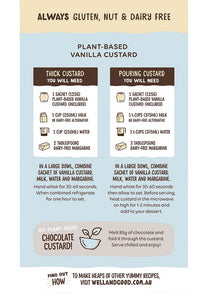 Well & Good Vanilla Custard Powder 250g 2 x 125g