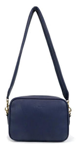 Blue Pleather Crossbody Handbag by La Enviro