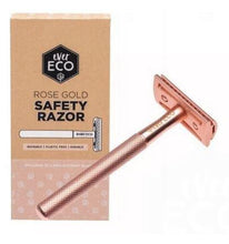 Load image into Gallery viewer, Ever Eco Friendly Metal Safety Razor Rose Gold Reusable Environmentally Sustainable