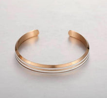 Load image into Gallery viewer, La Enviro Classic White &amp; Rose Gold Bracelet
