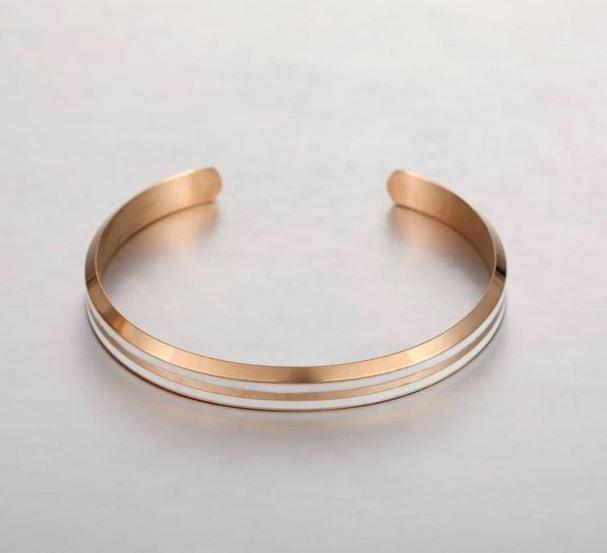 La Enviro Classic White & Rose Gold Bracelet