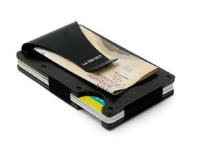 La Enviro Minimalist Unisex Metal Wallet Carbon Fiber