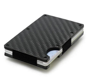La Enviro Minimalist Unisex Metal Wallet Carbon Fiber