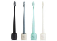 Load image into Gallery viewer, Natural Family Co Biodegradable Toothbrush and Stand-Five Vegans