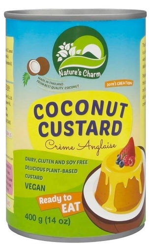 Natures Charm Coconut Custard 400g-Five Vegans