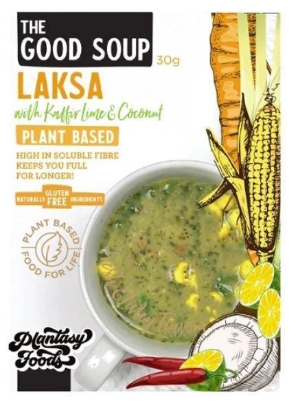 Plantasy Foods - The Good Soup - Laksa with Kaffir Lime & Coconut 30g-Five Vegans