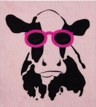 Retro Kitchen Biodegradable Dish Cloth - Cow-Five Vegans