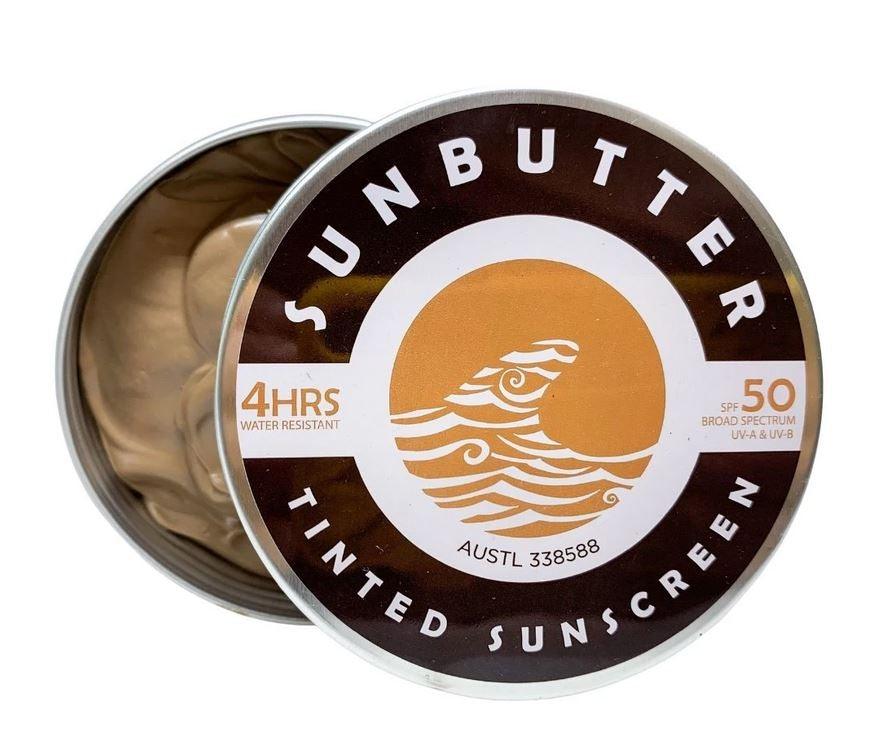 SunButter Tinted SPF50 Water Resistant Reef Safe Sunscreen 100g-Five Vegans