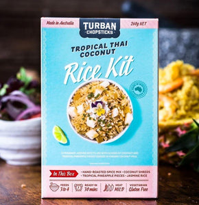 Turban Chopsticks Tropical Thai Coconut Rice Kit-Five Vegans
