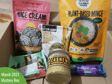 Load image into Gallery viewer, vegan treats and products from five vegans