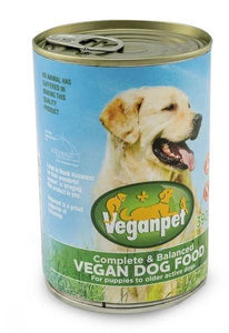 Veganpet Vegan Dog food tins 390g-Five Vegans