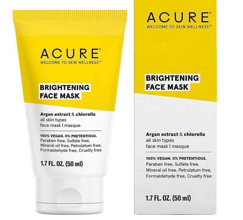Acure Brightening Face Mask 50ml - Five Vegans