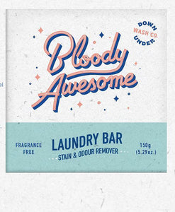 Down Under Wash Co Bloody Awesome Period Laundry Bar & Stain Remover - Fragrance Free 150g - Five Vegans