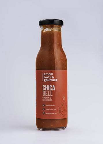 Small Batch Gourmet Chica Bell Capsicum & Chilli Sauce 250ml