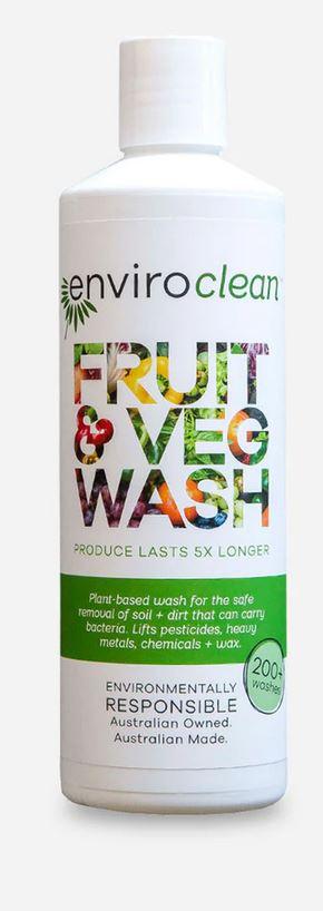 Enviroclean Fruit & Veg Wash 500ml - Five Vegans