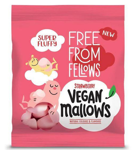 Free From Fellows Strawberry Vegan Marshmallows 105g - Five Vegans