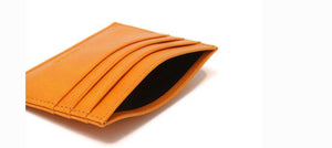 La Enviro Avoca Minamalist Unisex Card Holder Orange - Five Vegans