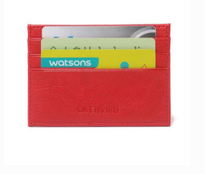 La Enviro Avoca Minamalist Unisex Card Holder Red - Five Vegans