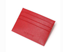 Load image into Gallery viewer, La Enviro Avoca Minamalist Unisex Card Holder Red - Five Vegans