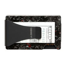 Load image into Gallery viewer, La Enviro Forged Carbon Fiber Minamalist Carbon Wallet Gloss Red