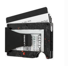 Load image into Gallery viewer, La Enviro Forged Carbon Fiber Minamalist Carbon Wallet Gloss Red