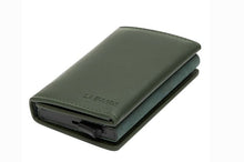 Load image into Gallery viewer, La Enviro Leura Green Minamalist Vegan Leather Coin Pocket Wallet