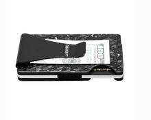 Load image into Gallery viewer, La Enviro Forged Carbon Fiber Minamalist Carbon Wallet Gloss Silver