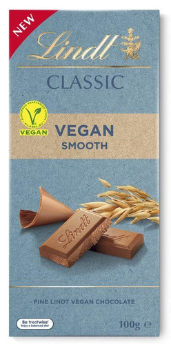 Lindt Classic Vegan Smooth Chocolate 100g - Five Vegans