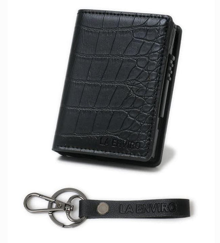 La Enviro Vegan Skin Leather Black Wallet - Five Vegans
