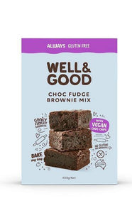 Well & Good Choc Fudge Brownie Mix 400g - Five Vegans